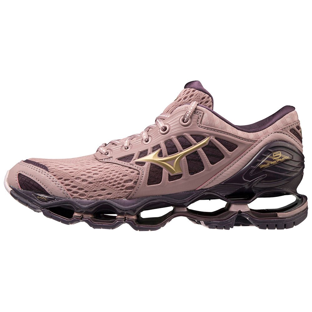 Mizuno Women's Running Shoes Wave Prophecy 9 Rose/Gold/Purple - HKYOAQF-62